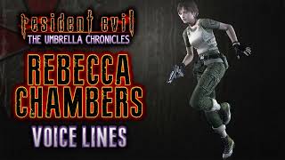 Resident Evil: The Umbrella Chronicles - Rebecca Chambers Voice Lines + Efforts