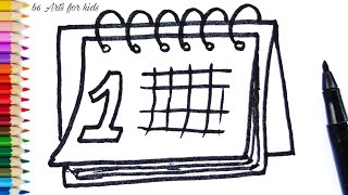 Calendar Drawing | how to draw a calendar easy