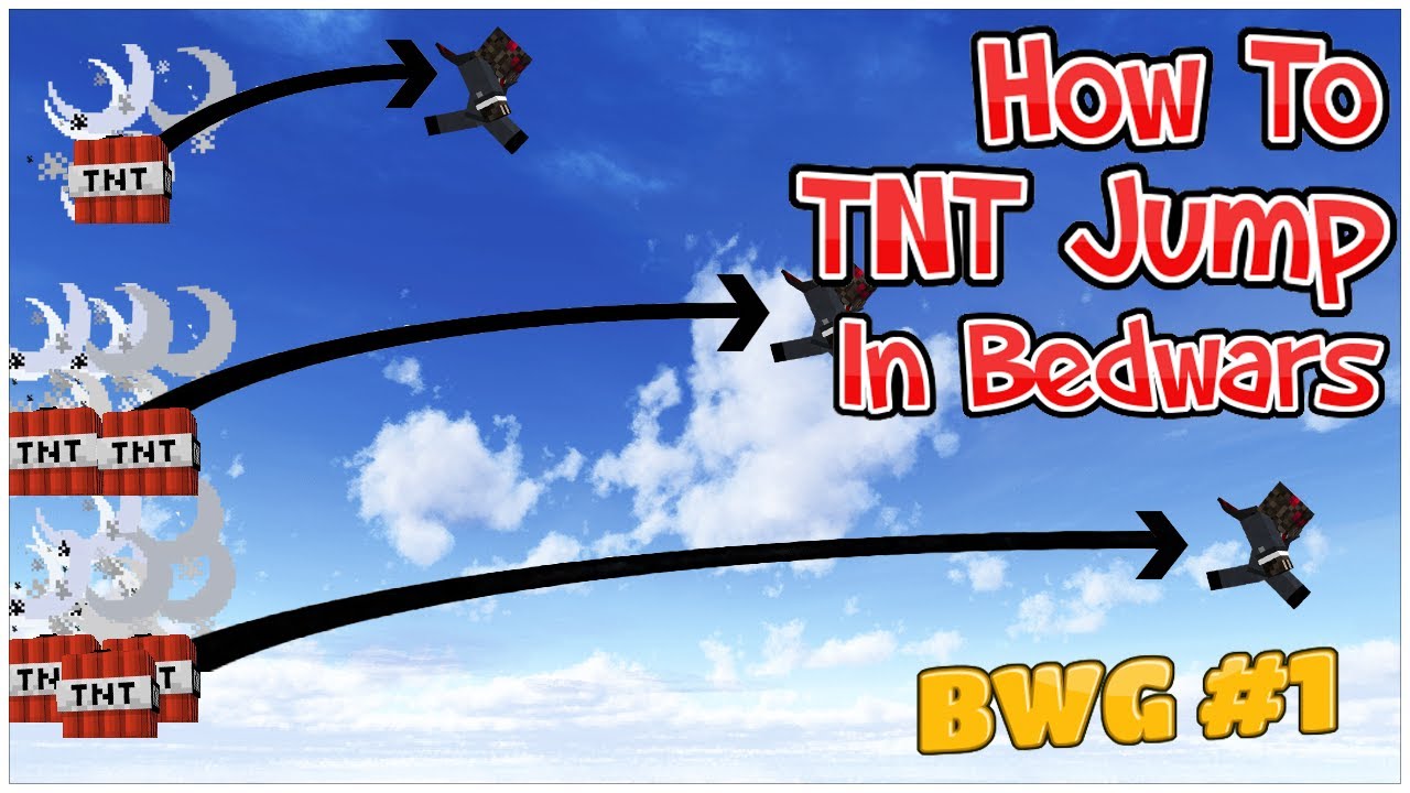How to tnt jump in bedwars: single, double, triple and quad - Bedwars Guide #1