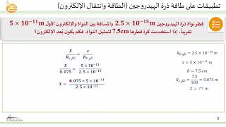 تطبيقات على طاقة ذرة الهيدروجين الطاقة وانتقال الإلكترون