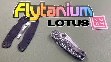 Flytanium Carbon Fiber "Lotus" scales for the Spyderco PM2
