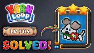 🧶 Yarn Loop Level 105 Walkthrough | Easy Solution (New Update) 🧩