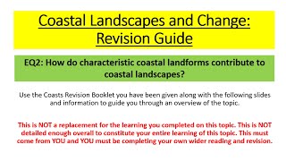 Edexcel A Level Geography - Coasts EQ2 Revision