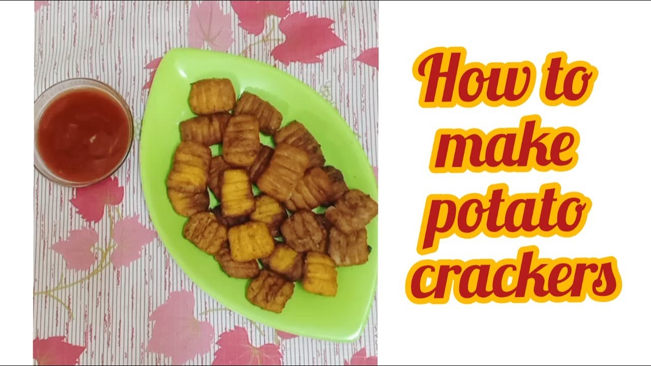 How to make potato crackers Crispy potato crackers Best evening