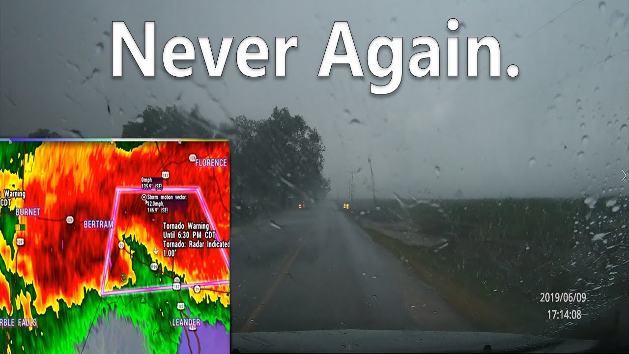 DRIVING THROUGH A TORNADO WARNING