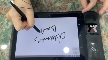 X-Telcom 10.1" Android Rugged Fingerprint Tablet - Signature Function Demo