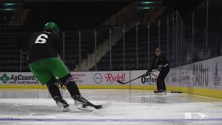 UND Hockey: Skill Drills with Dane Jackson and Karl Goehring | Midco Sports | 1/11/2023