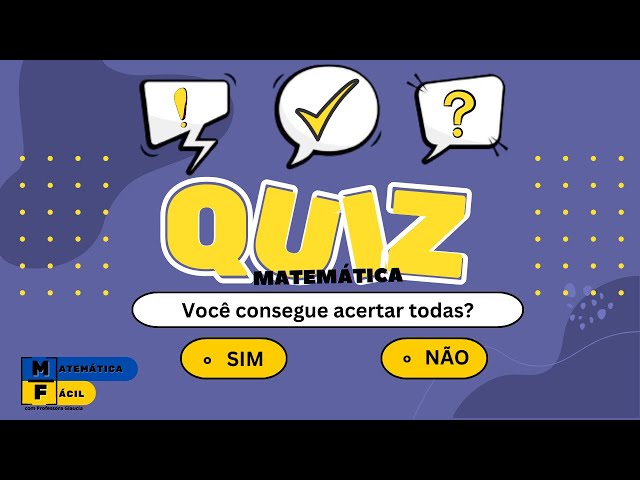 Quiz De Matemática (fácil)