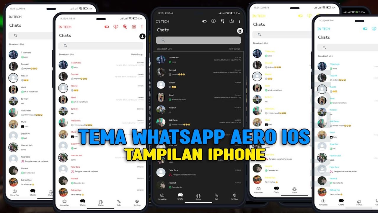 🈯KUMPULAN TEMA WHATSAPP AERO IOS UPDATE TAMPILAN KEREN 2023
