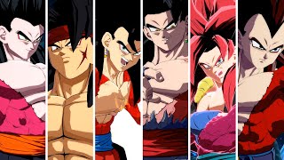 Super Saiyan 4 Compilation - Dragon Ball Fighterz Mods