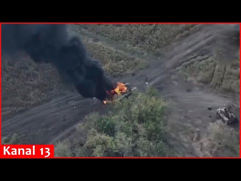 This is how a cheap Ukrainian drone destroys a modern $4 million Russian T-80BVM tank