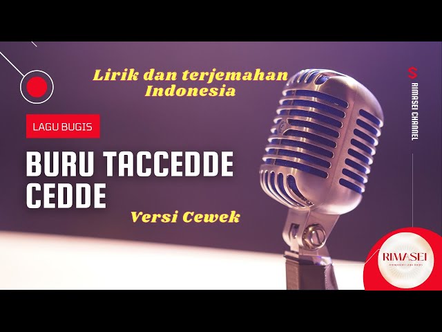 Lagu Bugis Baper 2022 - Buru Tacedde Cedde versi Cewek - Lirik dan Terjemahan class=