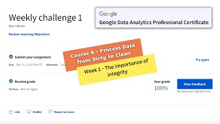 Process data from dirty to clean weekly challenge 1 || Google Data Analytics || theanswershome