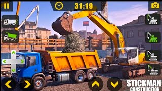 Stickman City Construction - Gameplay Walkthrough Part 1 - Tutorial (iOS, Android) screenshot 2
