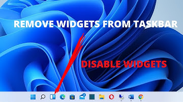 Remove Widgets from Taskbar on Windows 11