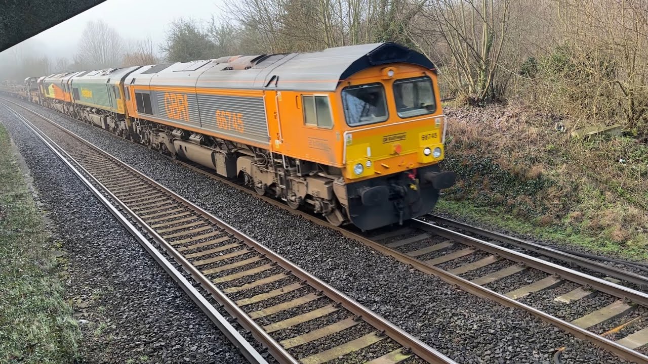 Class 66 | 66745 + 66553 + 66847 ‘Terry Baker’ | GBRf + Colas Rail ...