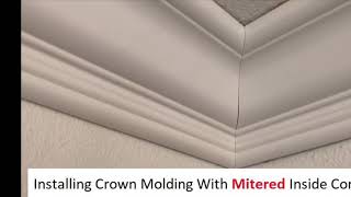 How To Install Crown Molding With Mitered Corners - Easy Install Tips!