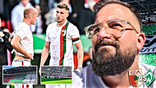 EINE KALTE DUSCHE 💔 MEGA CHOREO 😍 FC Augsburg Vs. SV Werder Bremen - Stadionvlog