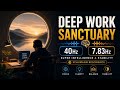 DEEP WORK SANCTUARY 🧠 40Hz 7.83Hz | Super Intelligence & Stability | Schumann Resonance