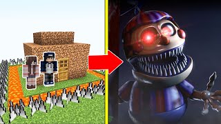 Balloon Boy FNaF Tấn Công Nhà Được Bảo Vệ Bởi bqThanh và Ốc Trong Minecraft