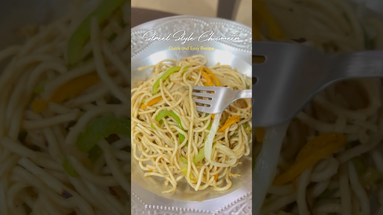 Street Style Chowmein Recipe 🤌🏻 quick and easy hakka noodles 