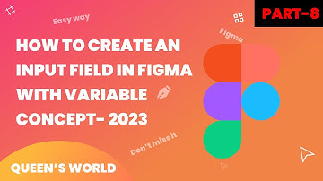 How to create an Input field in Figma with Variable Concept✨🤩 || Tamil #uiux #variable #figma #tips