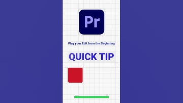 #premierepro Quick Tip - How to Play your Edit from the Beginning .. #pxlready #adobepremiere #tips