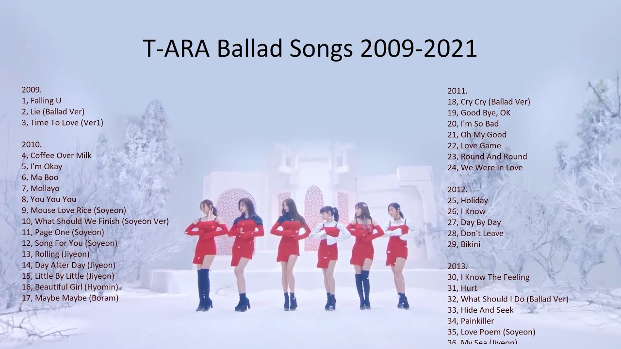 T-ARA Songs 2009-2021 티아라 노래 모음 ?