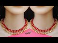 How To Make Designer Necklace At Home | DIY | Beaded Necklace | Bridal Chokar | Uppunuti Home