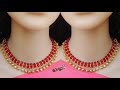 How To Make Designer Necklace At Home | DIY | Beaded Necklace | Bridal Chokar  | Uppunuti Home