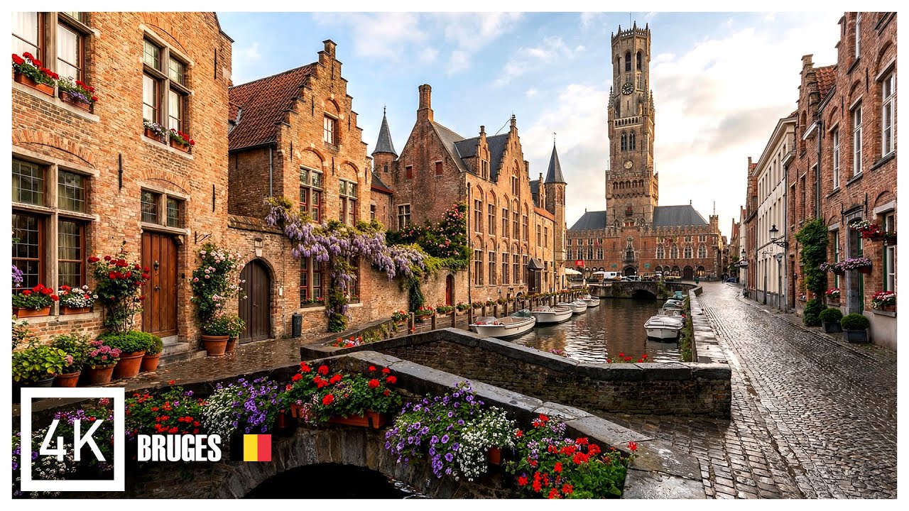 This Medieval Town Feels Like a Fairytale 🇧🇪 Bruges 4K Walk