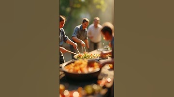 "Tiny Chefs Cooking a Feast for Giants! 🍴✨ | AI Animation Magic"