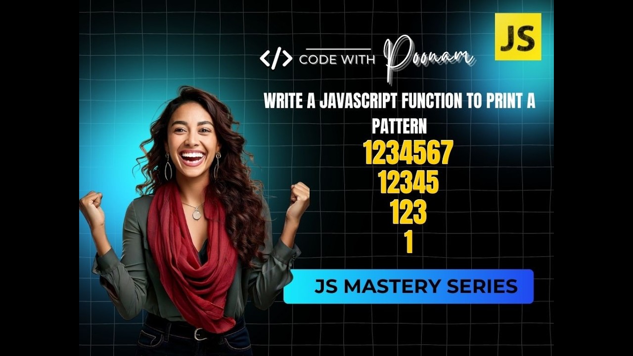Day 22- Print Inverted Number Pyramid (1234567) in JavaScript | Code ...