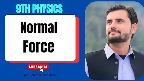Normal Force | Class 9 Physics | Chapter 3 | Dynamics 