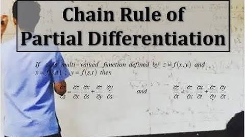 Chain Rule of Partial Differentiation