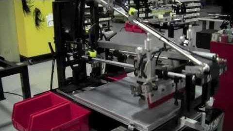 Model F1 screen printing machine with dual head option for large prints