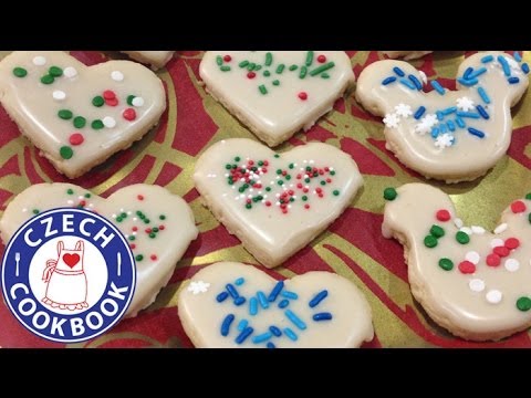 Almond Cookies with Lemon Frosting Recipe - Mandlové cukroví s citronovou polevou - Czech Cookbook