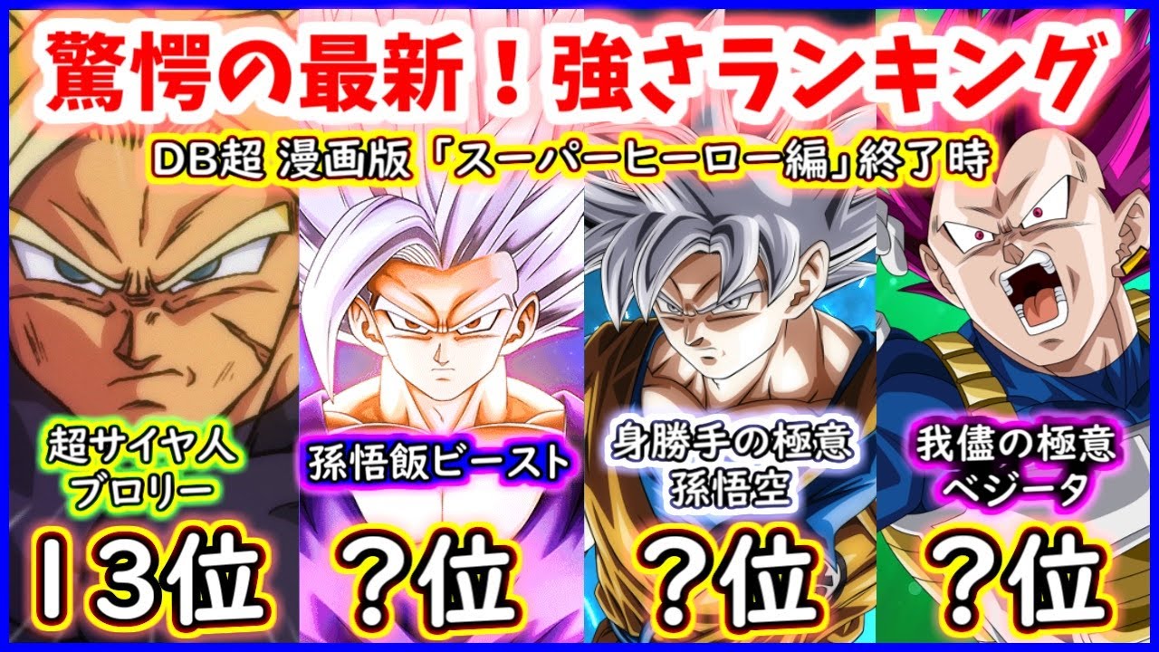 ドラゴンボール 超 強 さ ランキング(02)