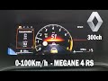 0100 kmh launch control renault megane 4 rs 300ch  2021