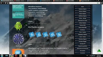 Tutorial Blogger 29 [Íconos que giran con efecto CSS] HD 720p - Charkleons.com