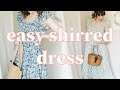 Easy DIY Shirred Spring Dress: How to Make a Sun Dress (No Pattern Needed!)