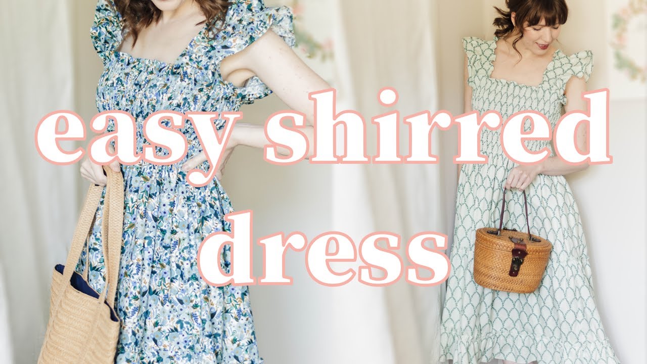 Easy DIY Shirred Spring Dress: How to ...