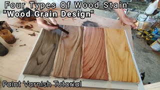 Wood Grain Design With Tinting Color Step By Step For Beginners