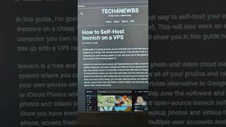 Information How to Self-Host Immich on a VPS (Full Tutorial) Update