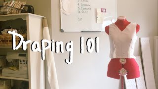 How to Drape on a Dress Form- Tutorial