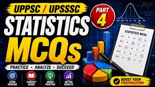 UPPSC / UPSSSC Statistics MCQs | Part 4 | Most Important Questions 🔥