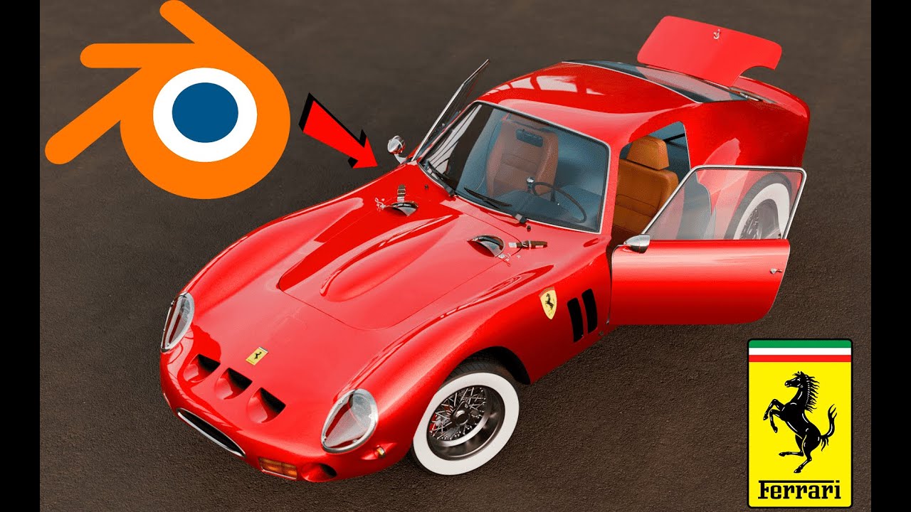 Ferrari Virtual Modeling Complete interior and exterior car modeling process ferrari gto 250 in ...
