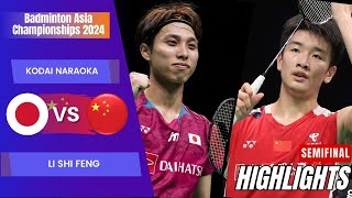 Kodai Naraoka (JPN) vs Li Shi Feng (CHN) - SF | Badminton Asia Championships 2024