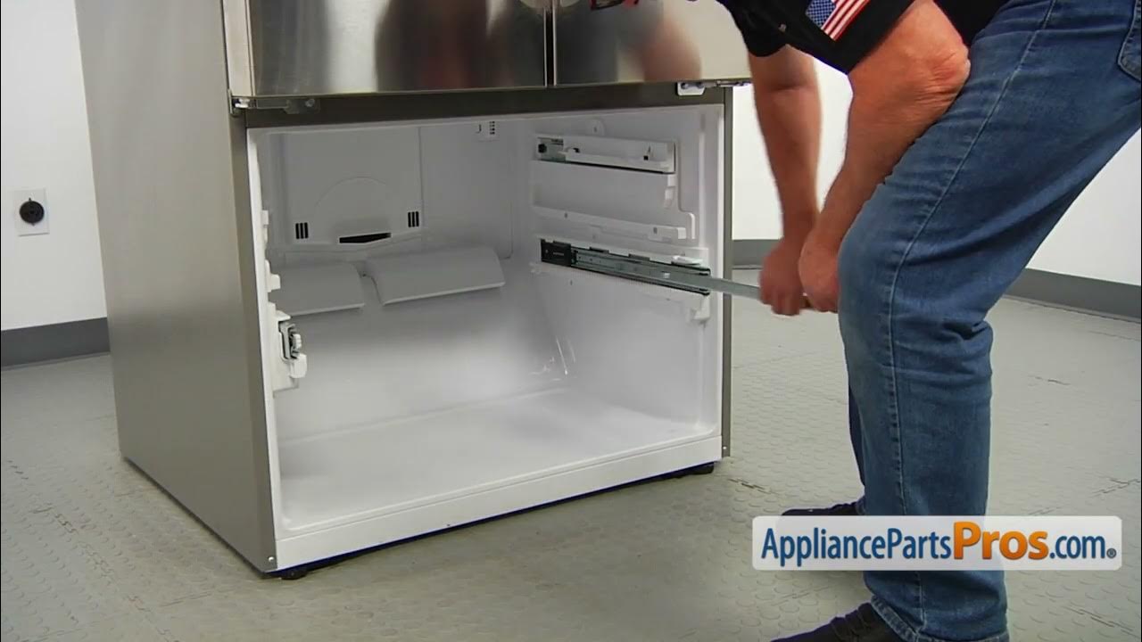 How To LG/Kenmore Refrigerator Freezer Drawer Rail Assembly