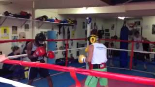 Lionel Warawara sparring 2 round 2